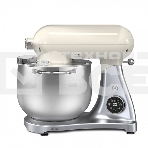 Планетарный миксер BQ MX851 Cream-Silver. Макс. мощность: 1800Вт / Параметри электропитания: 220-240 В, 50-60 Гц / Объем чаши: 8л / Вместимость загрузочного лотка: 2кг / Производительность: 2кг/мин / Скорость вращения шнека: до 210 об/мин / длина сетевого, фото7
