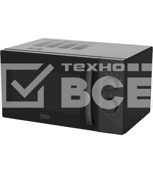 Микроволновая печь Beko SOLO MOF23300B черный, 23 л, 900 Вт, переключатели - поворотный механизм