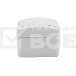 Розетка одноместная KRANZ Mini OG открытой установки с заземлением, IP54 белая, фото3