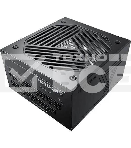 Блок питания Montech TITAN GOLD Gen.5 (TITAN GOLD 750 TIS0123), 750 Вт, 80 PLUS GOLD, 135 мм, модульный, чёрный