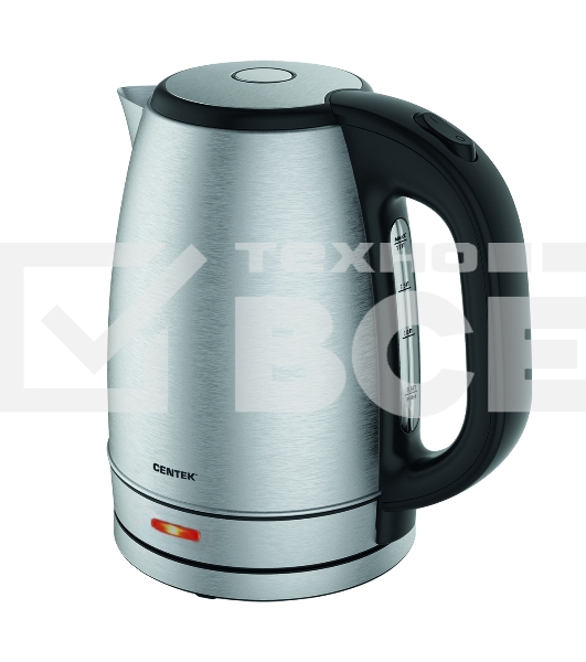 Чайник электрический Centek CT-1071 (матовый) металл 1.7 л, внутренняя металлическая отделка крышки