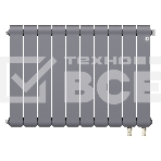 Радиатор Royal Thermo Infinity 500 Silver Satin VR80 - 10 секц., фото2