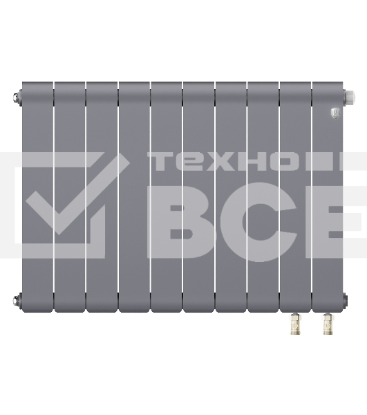 Радиатор Royal Thermo Infinity 500 Silver Satin VR80 - 10 секц.