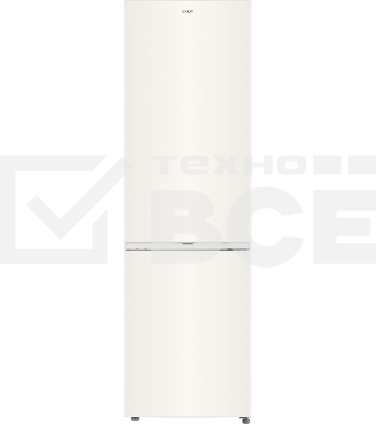 Холодильник Candy CFN6200C бежевый двухкамерный 243/91л морозилка снизу, No Frost