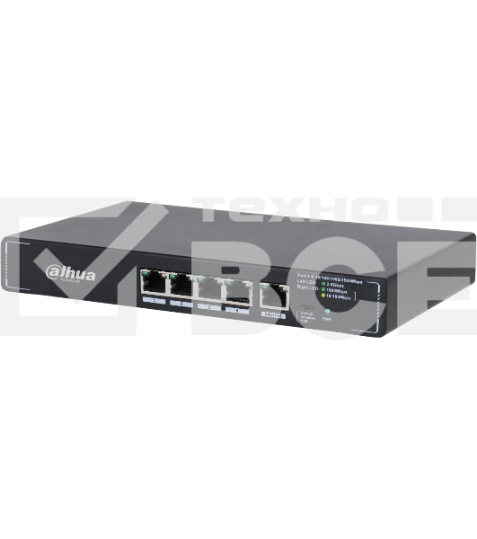 Коммутатор Dahua 5-Port Desktop Multi-Gigabit Switch with 5-port 2.5G 