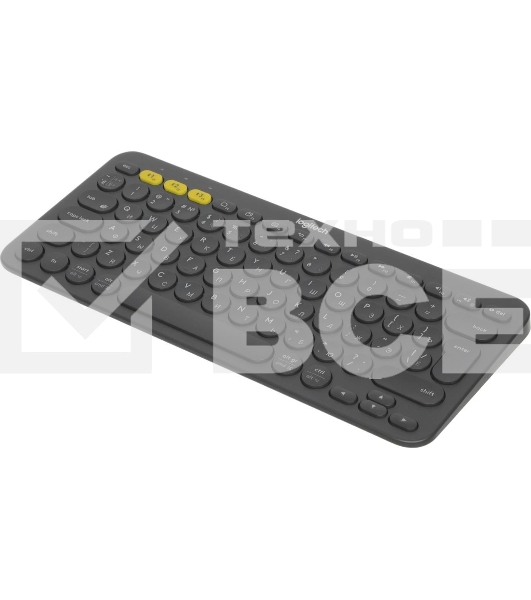 Клавиатура беспроводная Logitech K380 Multi-Device Bluetooth (920-007584) темно- серый- (заводская гравировка)