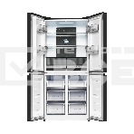 Холодильник Kuppersberg NFFD 186 DX черная нержавеющая сталь трехкамерный 303/172л морозилка сбоку, No Frost, Side by Side, фото2