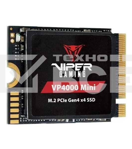 Накопитель SSD Patriot VP4000 Mini, 1Tb, PCIe 4.0 x4, M.2 2230, NVMe, R/W 5000/3500, с радиатором