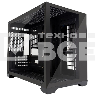Компьютерный корпус 1STPLAYER MEGAVIEW MV6-T Black / mATX / MV6-TP-BK