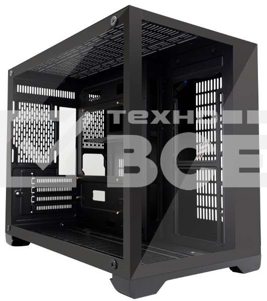 Компьютерный корпус 1STPLAYER MEGAVIEW MV6-T Black / mATX / MV6-TP-BK