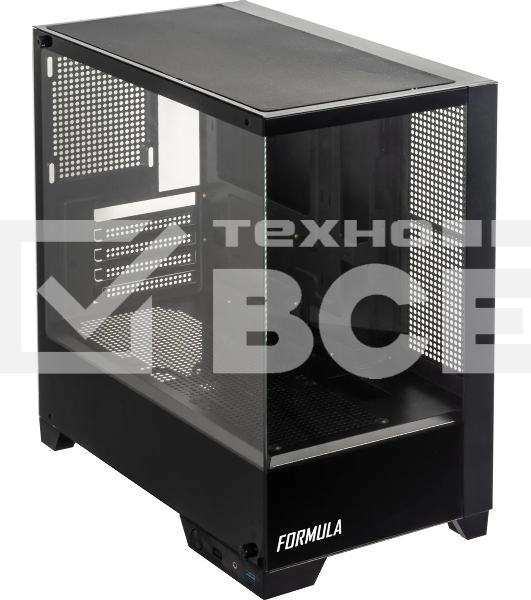 Компьютерный корпус AeroCool / Formula Cristal Z1M черный без БП mATX 2xUSB2.0 1xUSB3.0 audio bott PSU