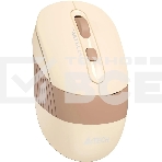 Мышь беспроводная A4Tech Fstyler FG10CS Air бежевый/коричневый оптическая (2000dpi) silent беспроводная USB для ноутбука (4but), фото4