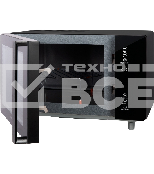 Микроволновая печь HIBERG VM-4588 B черный, 25 л, 900 Вт, переключатели - сенсор