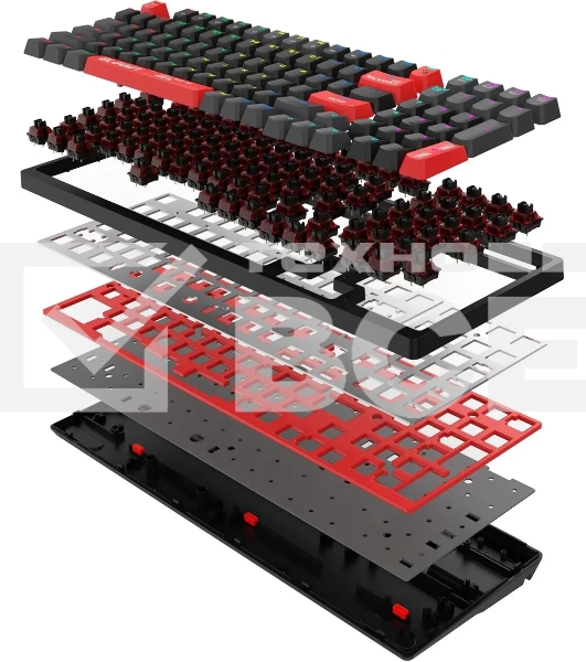 Клавиатура A4Tech Bloody S98 (S98 RED) проводная USB черный/красный