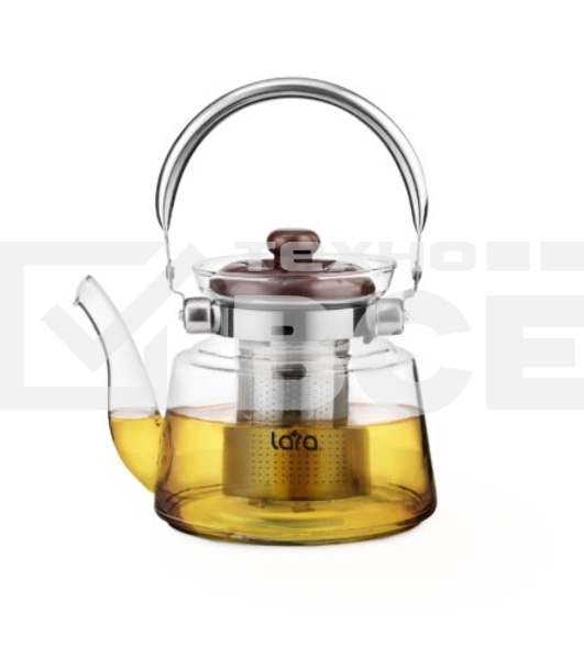 Заварочный чайник LARA LR06-13 1,4 л боросиликатное стекло