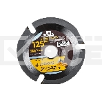 Диск пильный по дереву Fit, посадочный диаметр 22.2 мм, 3 зуба с карбидными вставками, мелкий зуб, 125 мм, фото3