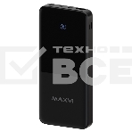 Портативный аккумулятор Maxvi PB10-09 10000 мАч, 2A USB + кабели: Type-C/Lightning/MicroUSB, фото 1