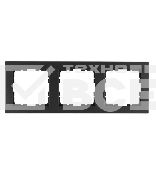 Рамка Jasmart 3-м G-Classic антрацит