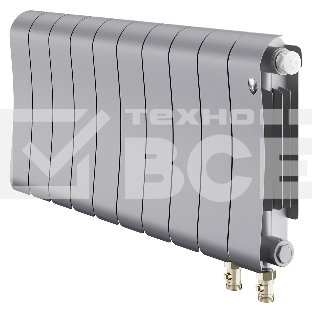 Радиатор биметаллический Royal Thermo Infinity 300 Silver Satin VR80 - 10 секц.