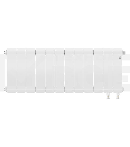 Радиатор биметаллический Royal Thermo Infinity 300 Bianco Traffico VR80 - 12 секц.