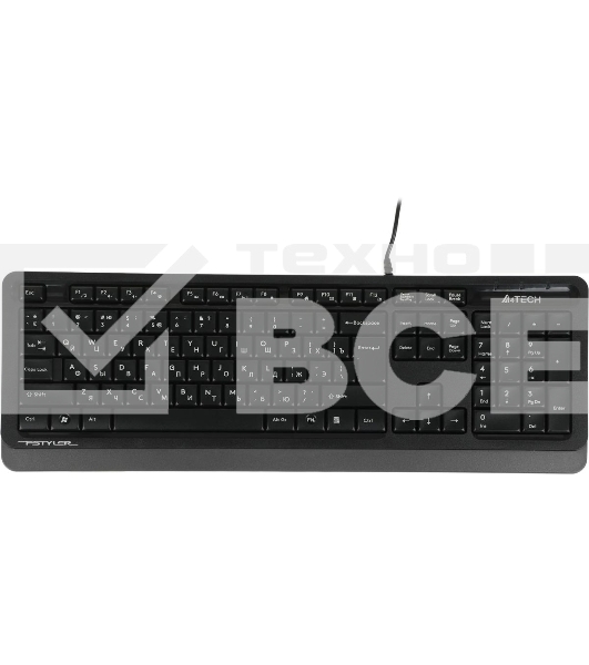 Комплект клавиатура+мышь A4Tech FStyler F1010 проводной, USB, 1600 DPI, чёрный