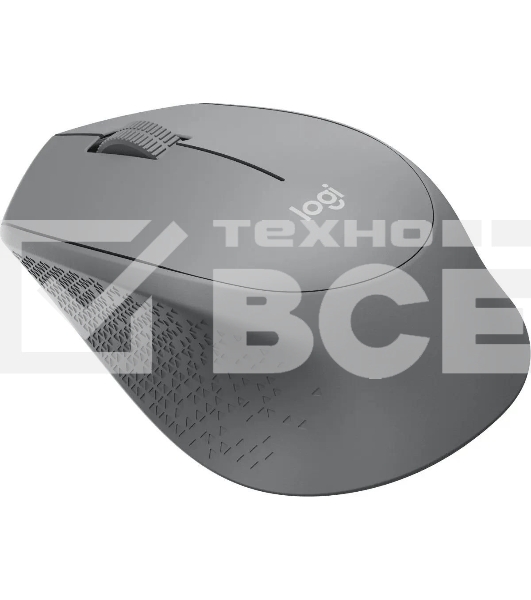 Мышь беспроводная Logitech M280 серый, 1000 dpi, радиоканал, USB, кнопки - 3