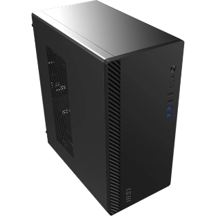 Корпус ПК без блока питания/ Case MSI PRO SHIELD M100P, Midi-Tower, 1x80мм, 2xUSB 3.2, 2xUSB 2.0, mATX, mITX Black