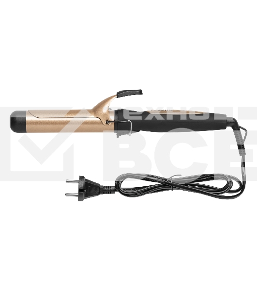 Щипцы для завивки волос BBK BST2502 черный/шампань, 32 мм, 200 °C, 1 режим