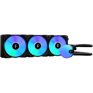 Система жидкостного охлаждения для ПК/Water Cooling System Fractal Design Lumen S36 V2 RGB (200W, 360mm, Black, ARGB/Fans: 3x120mm, 56CFM, 33.2dBA, 2000RPM/Pump height 67mm, 22dBA, 4000RPM, Rad thickness 27mm/S: 1851, 1700, 1200, 115X, 2011, 2066, AM5, AM4)