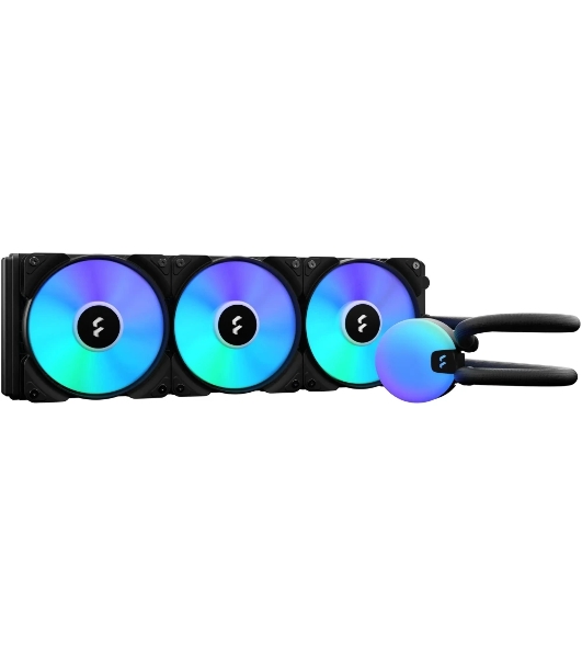 Система жидкостного охлаждения для ПК/Water Cooling System Fractal Design Lumen S36 V2 RGB (200W, 360mm, Black, ARGB/Fans: 3x120mm, 56CFM, 33.2dBA, 2000RPM/Pump height 67mm, 22dBA, 4000RPM, Rad thickness 27mm/S: 1851, 1700, 1200, 115X, 2011, 2066, AM5, AM4)