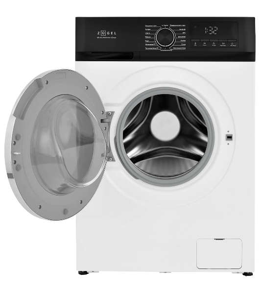 Стиральная машина Zugel ZWS7120I Inverter Steam белая, загрузка фронтальная 7 кг, 1200 об/мин, класс A+++