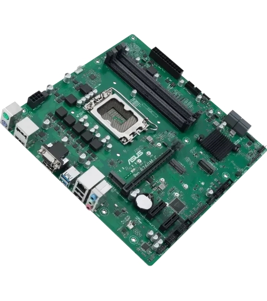 Материнская плата ASUS PRO B760M-C-CSM, LGA 1700, Intel B760, 4xDDR5, 4xSATA, 2xM.2, 1xPCIe 4.0 x16, 2xPCIe 3.0 x1, 1xVGA, 1xHDMI, 2xDP, 1x1Gb LAN, 2xUSB-A 5Gbps, 2xUSB-A 2.0, 3x3.5 мм, 7.1, mATX