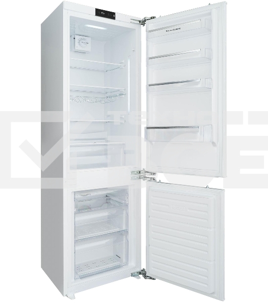 Холодильник Schaub Lorenz SLU E235W5 BUILT-IN белый двухкамерный 180/63 л морозилка снизу, капельная
