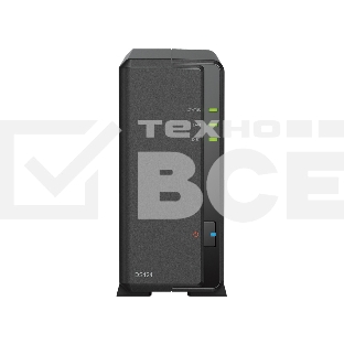 СХД SYNOLOGY настольное исполнение 1BAY NO HDD DS124