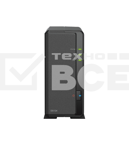 СХД SYNOLOGY настольное исполнение 1BAY NO HDD DS124