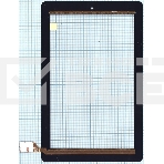 Сенсорное стекло (тачскрин) ZHG-0035C01, черное, фото2