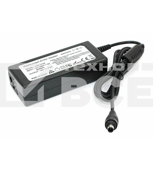 Блок питания для монитора и телевизора LCD 14V 3.5A, 49W (6.5x4.4mm) OEM