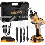 Сабельная пила Deko DKRS20-Li-ion аккум. 3000ход/мин ДА (085-1070), фото 1