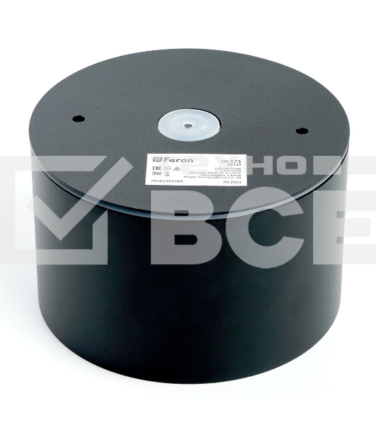 Светильник FERON HL373 ДПО-25w GX70 без лампы IP44 черный