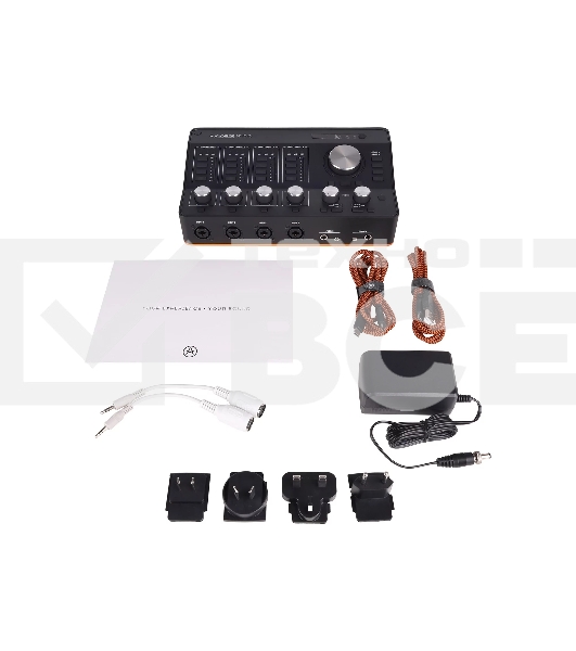Аудиоинтерфейс USB Arturia Audiofuse Studio [830101] 24бит/192кГц, 4xXLR/TRS Mic/Line входа, 2xRCA Phono/Line, 4 Insert входа, 2xTRS AUX выхода, 4xTRS выхода, 2х3,5 мм. 2х6,3 мм для наушников, 8xADAT входами/выходами, S/PDIF входом/выходом, MIDI IN/OUT