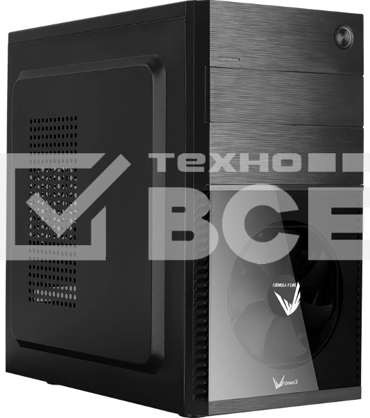 Компьютерный корпус Aerocool / Formula Cs-105, mATX, без БП, 187x361x355мм (ШxГxВ), USB 3.0 x1, USB 2.0 x1, металл 0,5мм, 120-мм вентилятор в комплекте, черный
