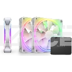 Комплект вентиляторов для корпуса Case Cooler NZXT F120 RGb DUO Triple Pack (120x120x25мм, 4-pin PWM, RGb, 48.58CFM, 29dBA, 1800RPM, белый, 3pcs), фото 1