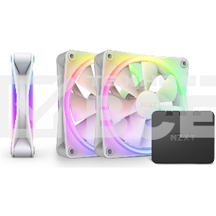 Комплект вентиляторов для корпуса Case Cooler NZXT F120 RGb DUO Triple Pack (120x120x25мм, 4-pin PWM, RGb, 48.58CFM, 29dBA, 1800RPM, белый, 3pcs)