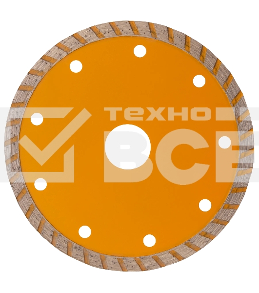 Диск алмазный отрезной Denzel ф125 х 22,2 мм, турбо, сухое резание