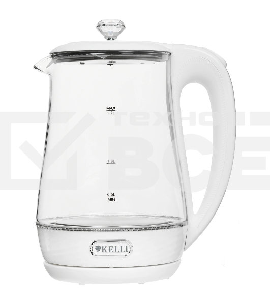 Чайник электрический Kelli KL-1404 белый