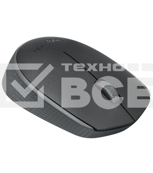 Мышь беспроводная Logitech M170 черный/темно-серый, 1000 dpi, радиоканал, USB, кнопки - 3