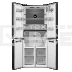 Холодильник Maunfeld MFF192NFSB01 Inverter черная сталь трехкамерный 334/184л морозилка снизу, No Frost, Side by Side, фото3