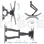 Кронштейн для телевизора Kromax TECHNO-5 серый 15