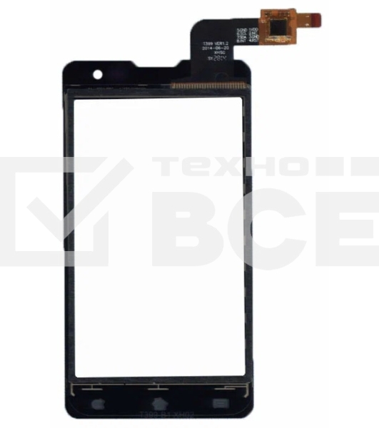 Сенсорное стекло (тачскрин) T399 VER1.2 для DNS S4003, черное