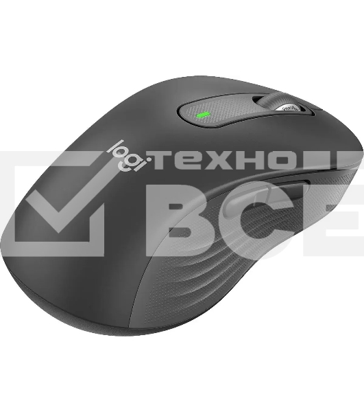 Мышь беспроводная Logitech Signature M650 L LEFT графитовый, 4000 dpi, радиоканал, Bluetooth, USB, кнопки - 5